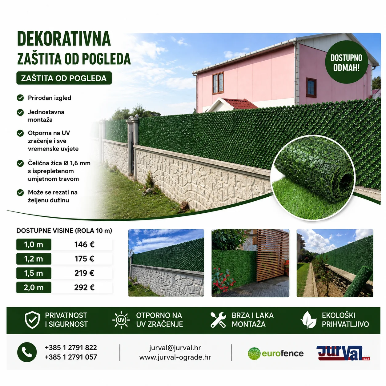 Dekorativna zaštita od pogleda - Jurval ograde 